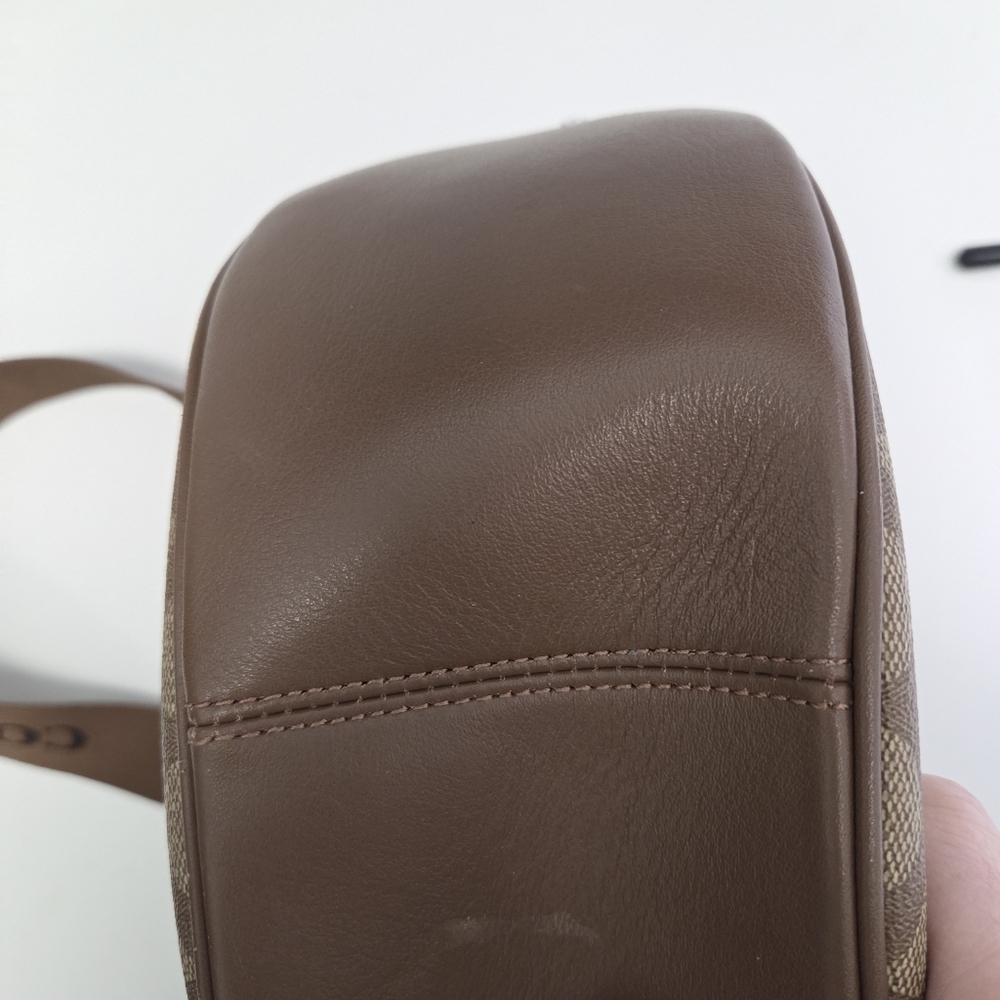 COACH Pace Shoulder Bag In Signature Canvas CT643 Brown/Tan - Picture 10 of 15